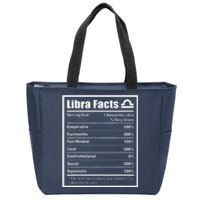 Libra Zodiac Sign Fun Facts Shirts Men Women Birthday Zip Tote Bag