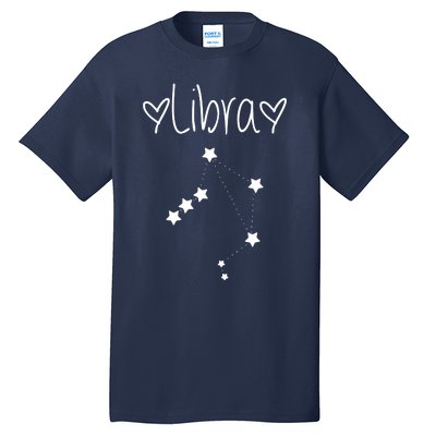 Libra Zodiac Sign Horoscope Stars September October Birthday Tall T-Shirt