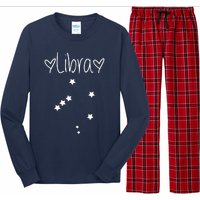 Libra Zodiac Sign Horoscope Stars September October Birthday Long Sleeve Pajama Set