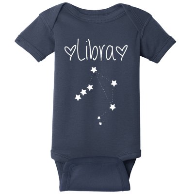 Libra Zodiac Sign Horoscope Stars September October Birthday Baby Bodysuit