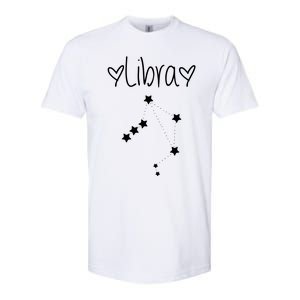 Libra Zodiac Sign Horoscope Stars September October Birthday Softstyle CVC T-Shirt