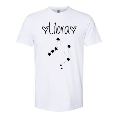 Libra Zodiac Sign Horoscope Stars September October Birthday Softstyle® CVC T-Shirt