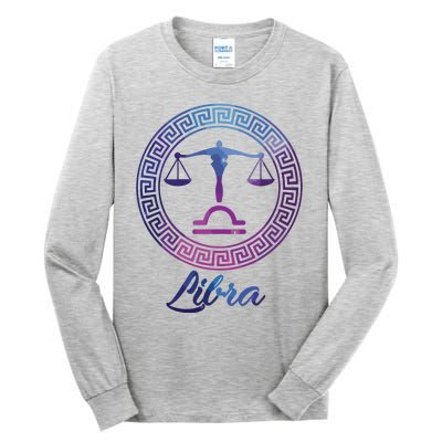 Libra Zodiac Sign Tall Long Sleeve T-Shirt