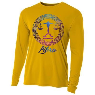 Libra Zodiac Sign Cooling Performance Long Sleeve Crew