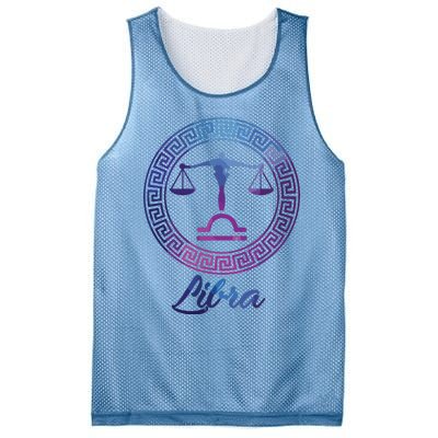 Libra Zodiac Sign Mesh Reversible Basketball Jersey Tank