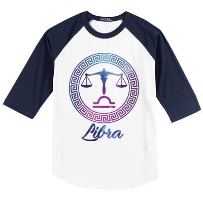 Libra Zodiac Sign Baseball Sleeve Shirt