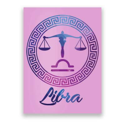 Libra Zodiac Sign Poster