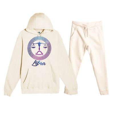 Libra Zodiac Sign Premium Hooded Sweatsuit Set