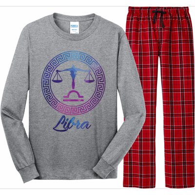 Libra Zodiac Sign Long Sleeve Pajama Set