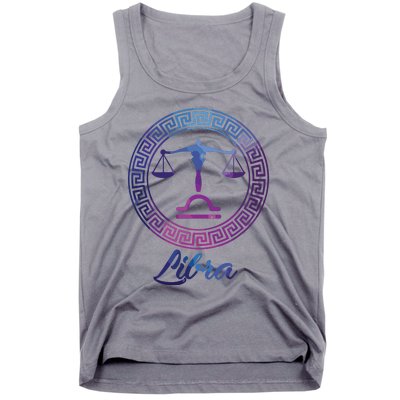 Libra Zodiac Sign Tank Top