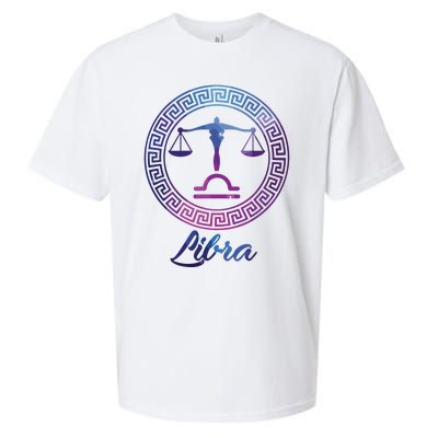 Libra Zodiac Sign Sueded Cloud Jersey T-Shirt