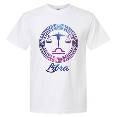 Libra Zodiac Sign Garment-Dyed Heavyweight T-Shirt