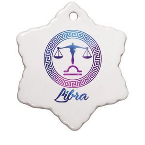 Libra Zodiac Sign Ceramic Star Ornament