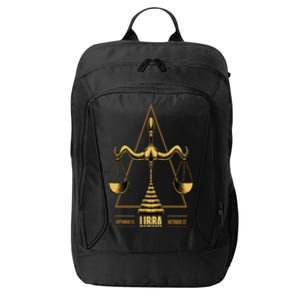 Libra Zodiac Sign Gift City Backpack