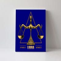 Libra Zodiac Sign Gift Canvas