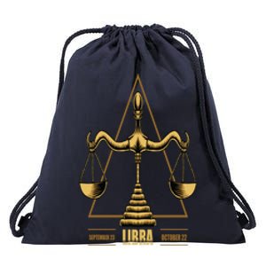 Libra Zodiac Sign Gift Drawstring Bag