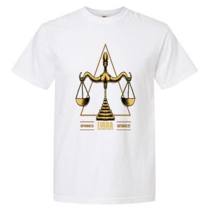 Libra Zodiac Sign Gift Garment-Dyed Heavyweight T-Shirt