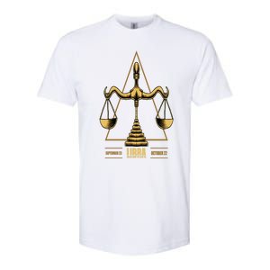 Libra Zodiac Sign Gift Softstyle CVC T-Shirt