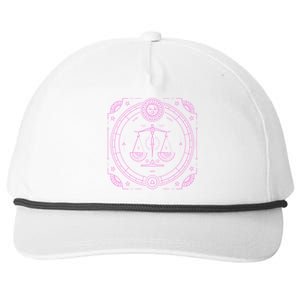 Libra Zodiac Star Sign Horoscope Scales Cute Gift Snapback Five-Panel Rope Hat