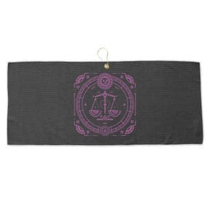 Libra Zodiac Star Sign Horoscope Scales Cute Gift Large Microfiber Waffle Golf Towel