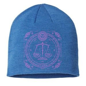 Libra Zodiac Star Sign Horoscope Scales Cute Gift Sustainable Beanie