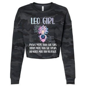 Leo Zodiac Sign Leo Horoscope Astrology July August Gift Cropped Pullover Crew