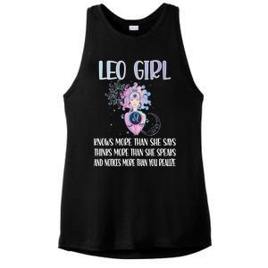 Leo Zodiac Sign Leo Horoscope Astrology July August Gift Ladies PosiCharge Tri-Blend Wicking Tank