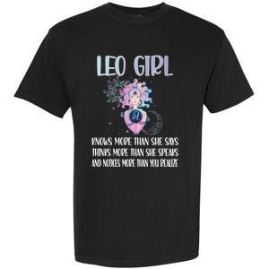 Leo Zodiac Sign Leo Horoscope Astrology July August Gift Garment-Dyed Heavyweight T-Shirt