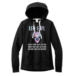 Leo Zodiac Sign Leo Horoscope Astrology July August Gift Women's Fleece Hoodie