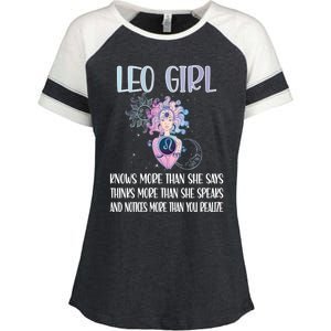 Leo Zodiac Sign Leo Horoscope Astrology July August Gift Enza Ladies Jersey Colorblock Tee