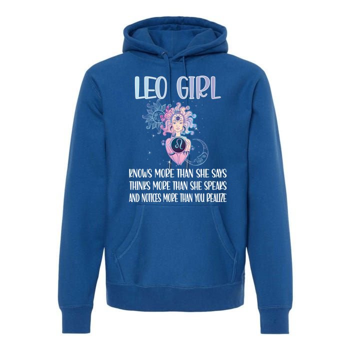 Leo Zodiac Sign Leo Horoscope Astrology July August Gift Premium Hoodie