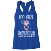 Leo Zodiac Sign Leo Horoscope Astrology July August Gift Women's Racerback Tank