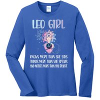 Leo Zodiac Sign Leo Horoscope Astrology July August Gift Ladies Long Sleeve Shirt