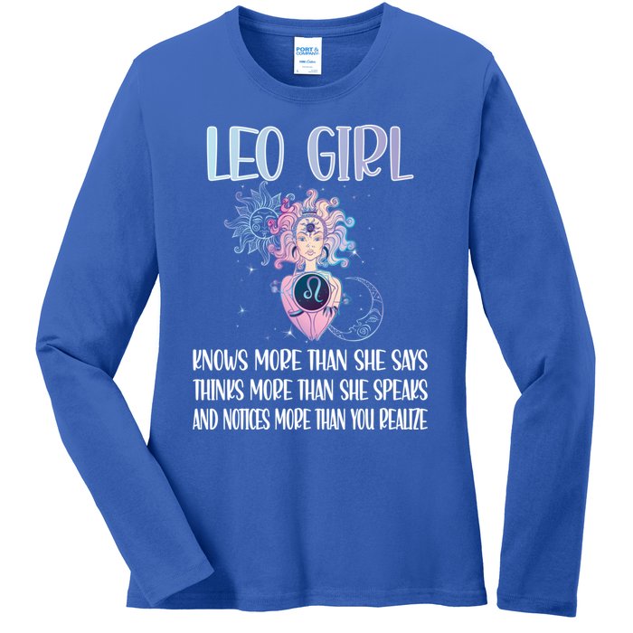 Leo Zodiac Sign Leo Horoscope Astrology July August Gift Ladies Long Sleeve Shirt