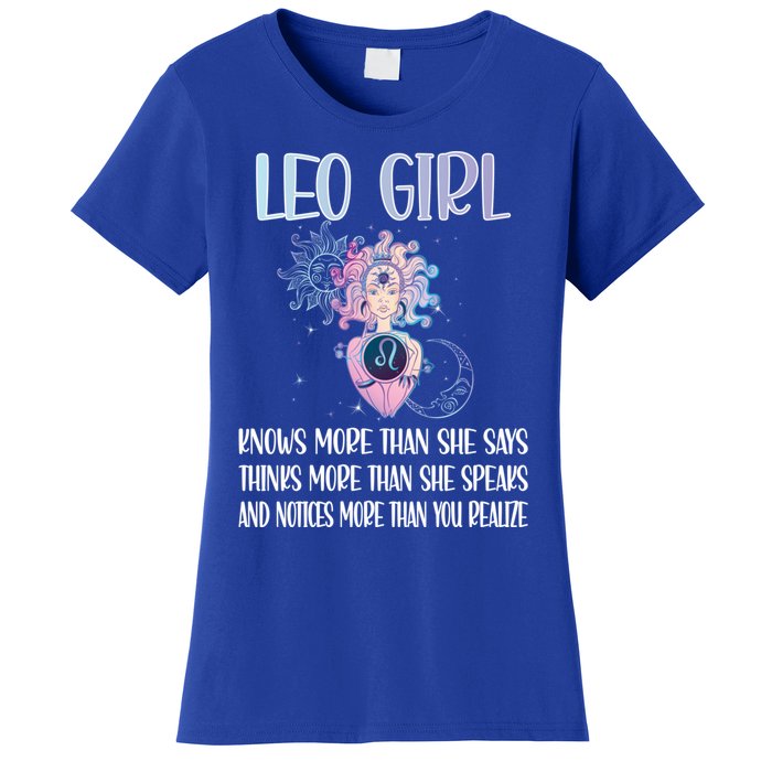 Leo Zodiac Sign Leo Horoscope Astrology July August Gift Women's T-Shirt