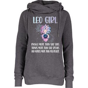 Leo Zodiac Sign Leo Horoscope Astrology July August Gift Womens Funnel Neck Pullover Hood