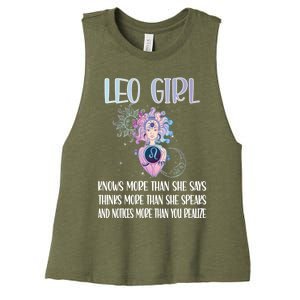 Leo Zodiac Sign Leo Horoscope Astrology July August Gift Women's Racerback Cropped Tank