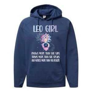 Leo Zodiac Sign Leo Horoscope Astrology July August Gift Performance Fleece Hoodie