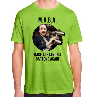 M.A.B.A. Alexandria Ocasio-Cortez Bartend Again Adult ChromaSoft Performance T-Shirt