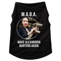 M.A.B.A. Alexandria Ocasio-Cortez Bartend Again Doggie Tank