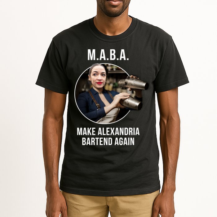 M.A.B.A. Alexandria Ocasio-Cortez Bartend Again Tall T-Shirt