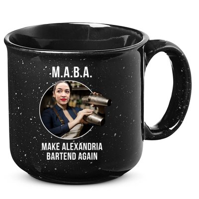 M.A.B.A. Alexandria Ocasio-Cortez Bartend Again 15oz Campfire Ceramic Mug