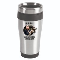 M.A.B.A. Alexandria Ocasio-Cortez Bartend Again 16oz Travel Tumbler