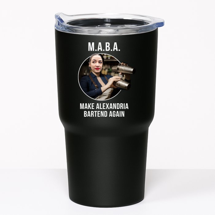 M.A.B.A. Alexandria Ocasio-Cortez Bartend Again Tumbler
