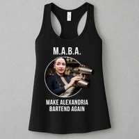 M.A.B.A. Alexandria Ocasio-Cortez Bartend Again Womens Tank Top