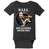 M.A.B.A. Alexandria Ocasio-Cortez Bartend Again Baby Bodysuit