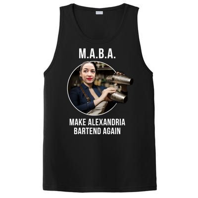 M.A.B.A. Alexandria Ocasio-Cortez Bartend Again PosiCharge Competitor Tank