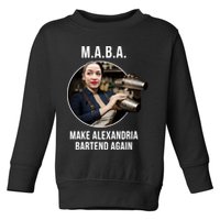 M.A.B.A. Alexandria Ocasio-Cortez Bartend Again Toddler Sweatshirt