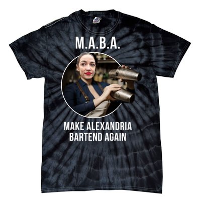 M.A.B.A. Alexandria Ocasio-Cortez Bartend Again Tie-Dye T-Shirt