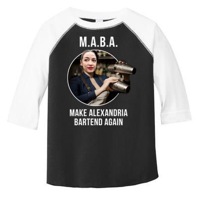 M.A.B.A. Alexandria Ocasio-Cortez Bartend Again Toddler Fine Jersey T-Shirt
